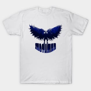 Mothman West Virginia Wing Humanoid Moth Retro Vintage Blue T-Shirt